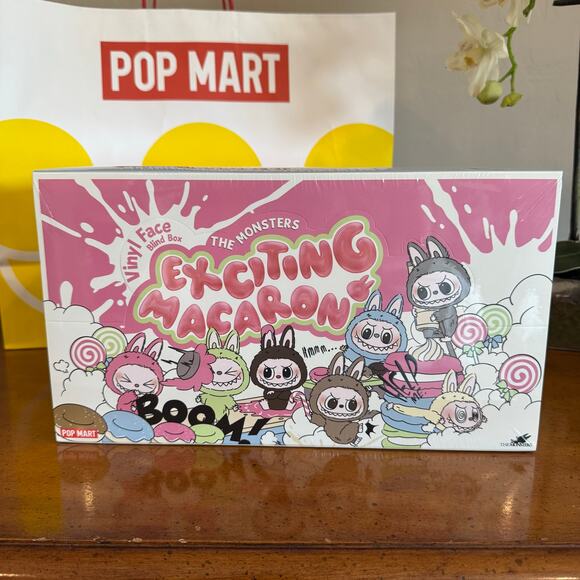 AUTHENTIC Pop Mart The Monsters Exciting Macaron Vinyl Face Blind Box Set Sealed - Picture 3 of 16